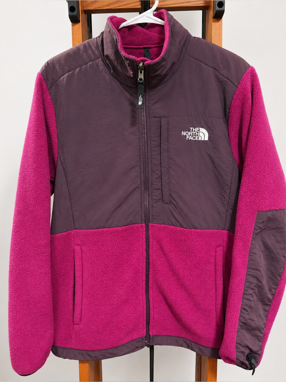 The North Face Women’s Denali Fleece Jacket Pink Purple Full Zip Large